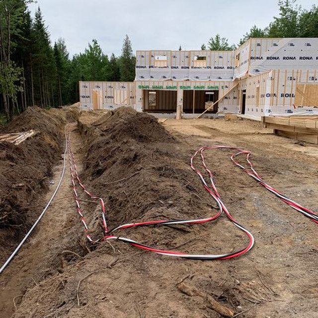 Excavation et câblage souterrain