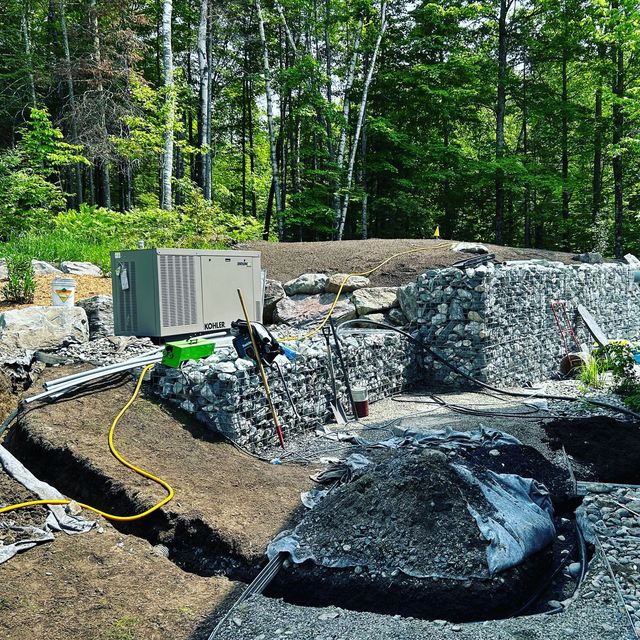 Tranchée et conduits souterrains